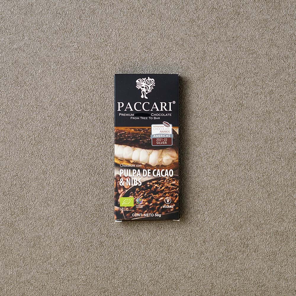 カカオパルプ&ニブ チョコレートバー