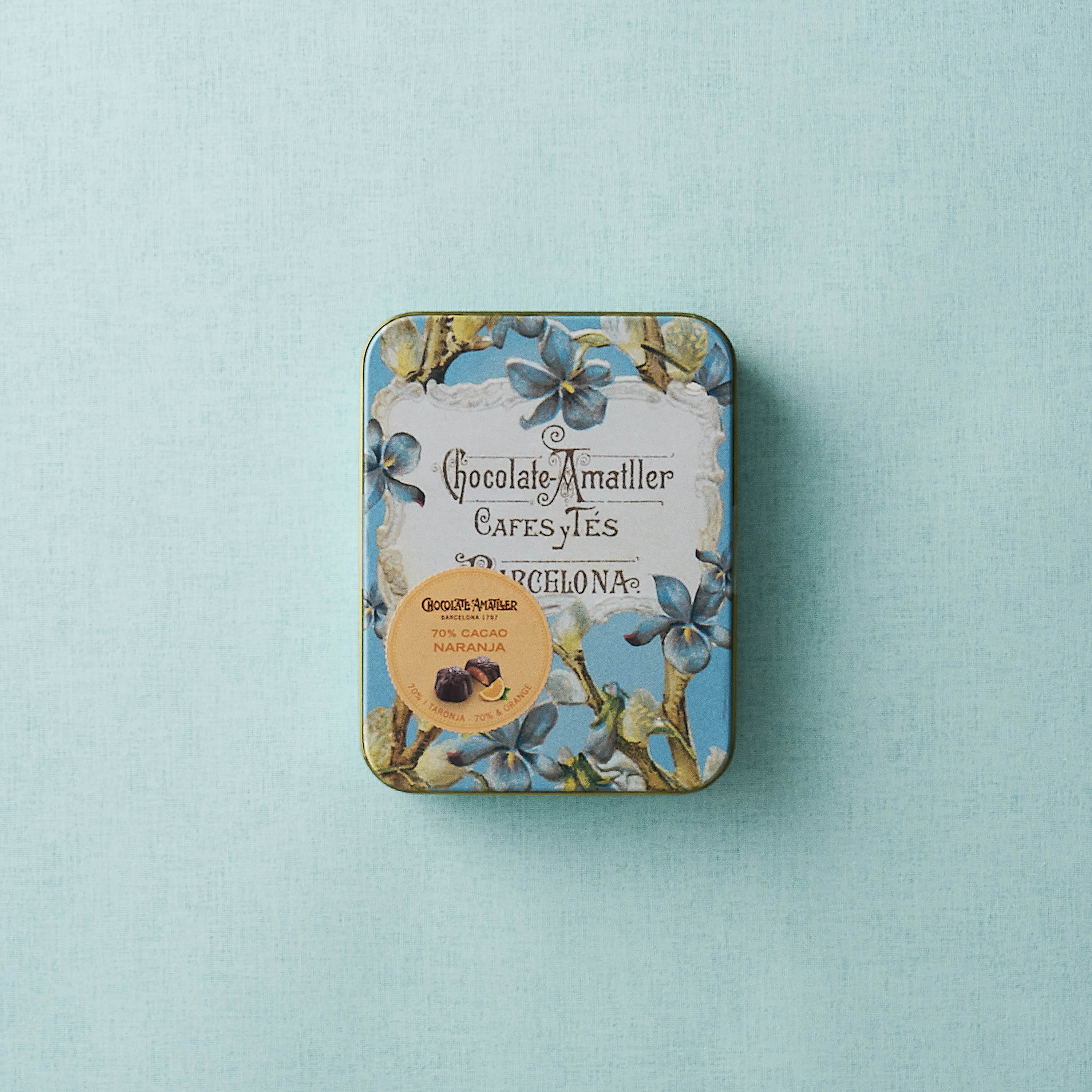 オレンジ缶・フラワーチョコレート