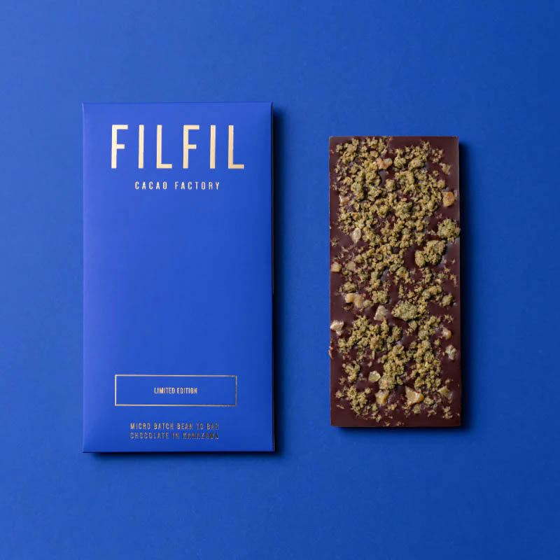 能登ブルー あおさクランブル 70% ダークチョコレート ~ NOTO BLUE ~